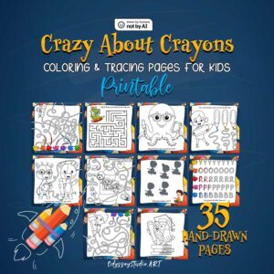 Crazy-About-Crayons-printable-tracing-book-for-kids