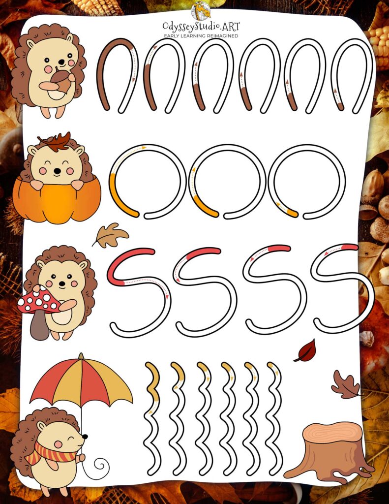 Prickly Hedgehog Fun free printable for preschoolers