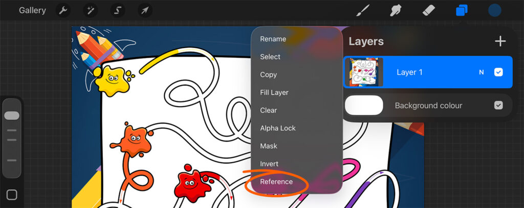 how to trace coloring pages on tablet for preschoolers