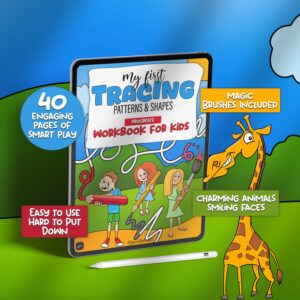 Procreate Tracing Book for Kids - Shapes & Patterns Digital Tracing Workbook