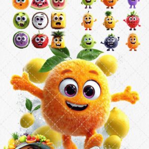 Free-Cartoon-Fruits-Clipart-Collection