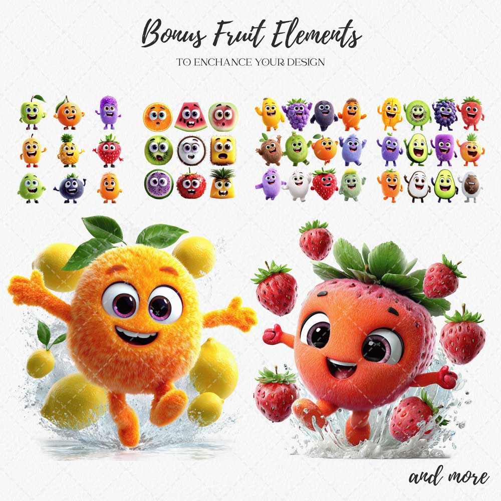 Free-Fruit-Elements-For-Kids-Educational-Worksheets