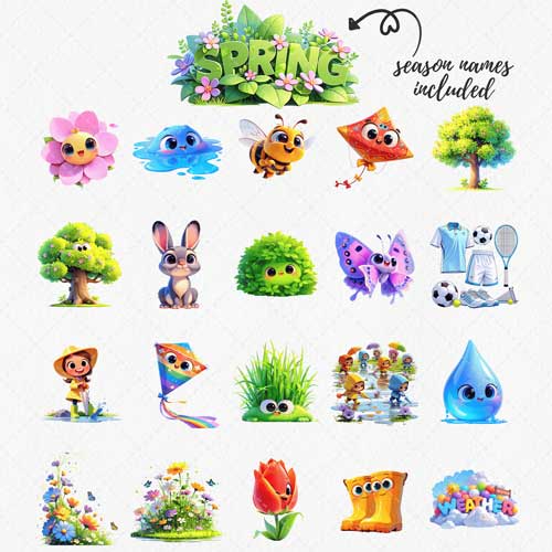 Spring-Weather-Clipart-Bundle-Four-Seasons-Weather-Clipart-Spring
