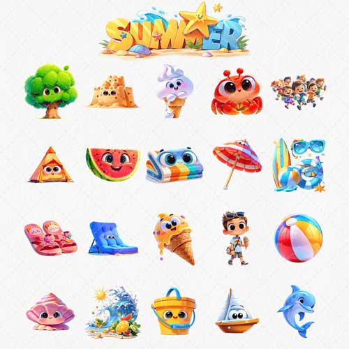 Summer-Weather-Four-Seasons-Weather-Clipart-Summer