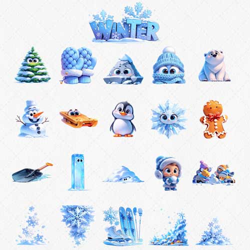 Winter-Weather-Clipart-Four-Seasons-Weather-Clipart-Winter