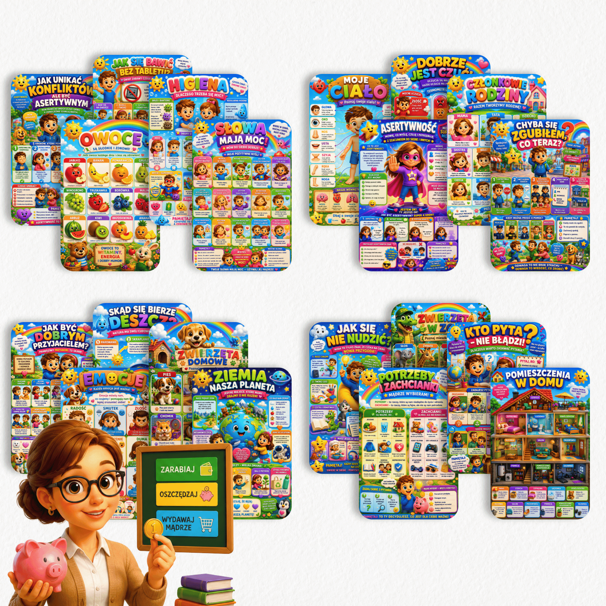 004 Learn Polish for Kids printable polish educational posters for kids