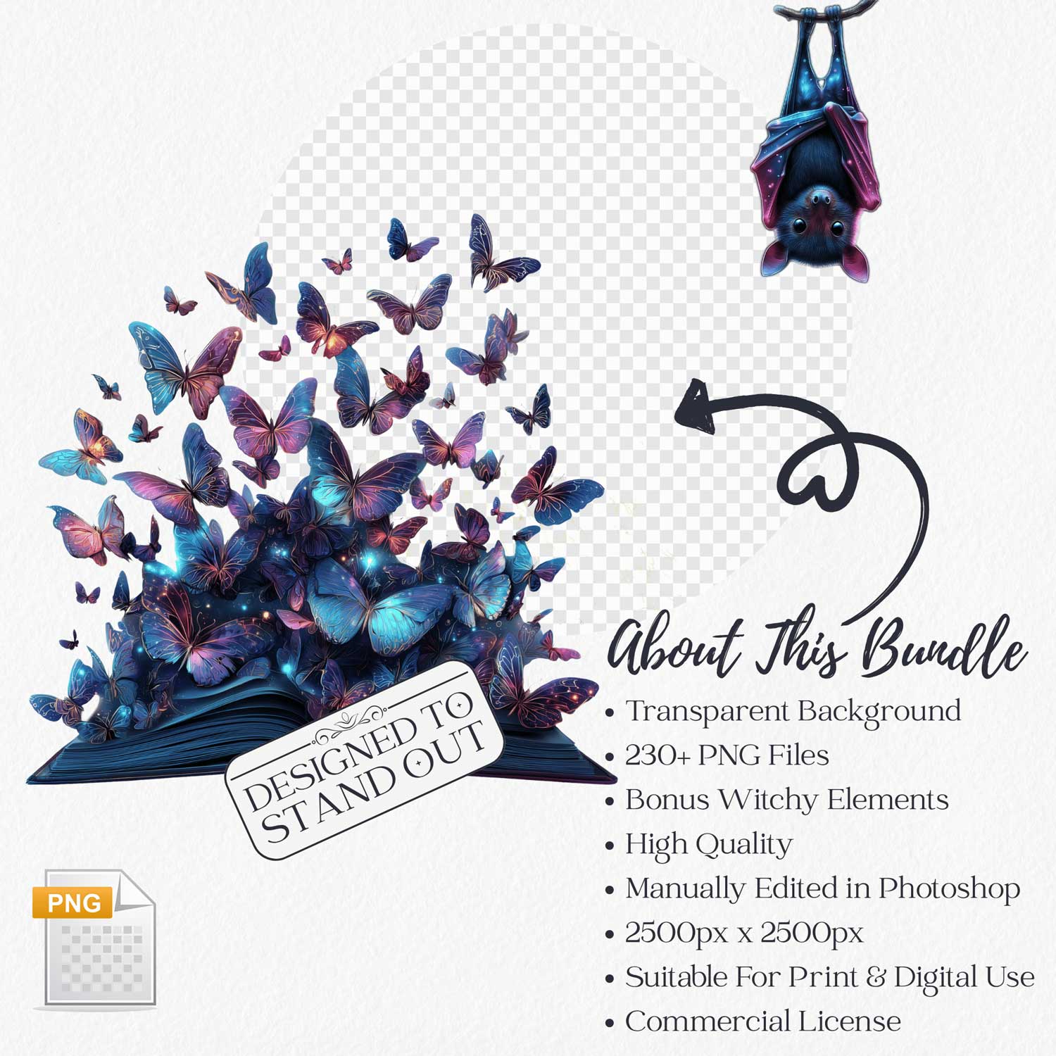 023-Witchy-Planner-Girl-Clipart-Set-Listing