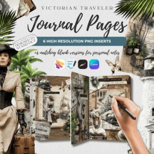 Vintage Travel Junk Journal Pages Printable