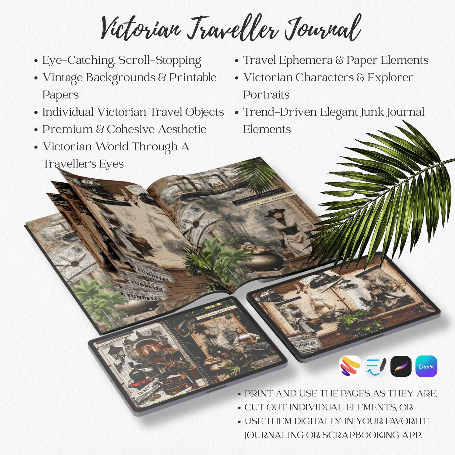 Vintage-Travel-Junk-Journal-Pages-Printable-(5) Vintage-Travel-Junk-Journal-Pages-Printable-(4)