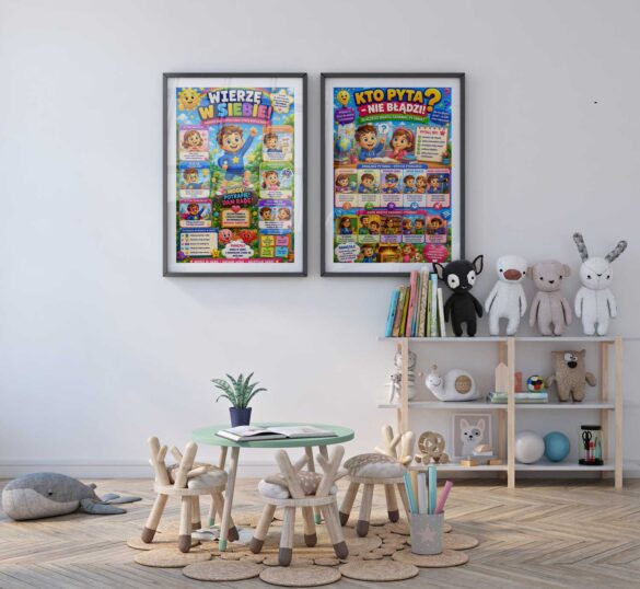 preschool-scene preschool learn polish educational posters