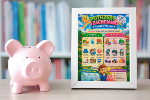 zachcianki how to save money for kids in polish